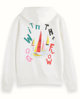 SCOTCH AND SODA Front Back Artwork Hoodie at Gravity NYC